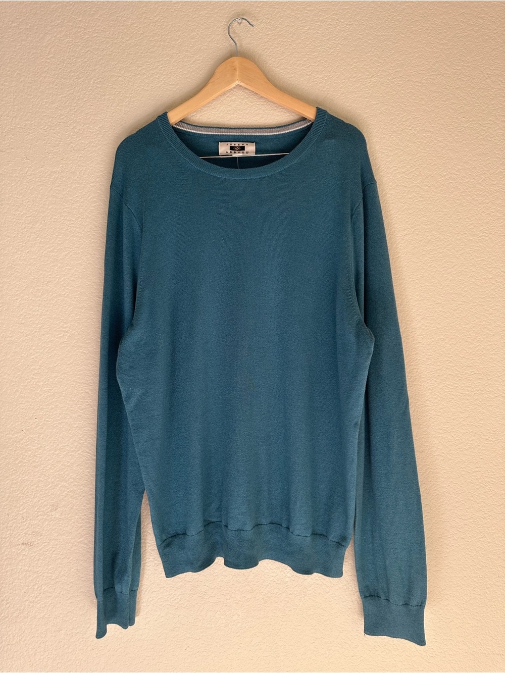 Joseph Abboud Teal Lightweight Crewneck Sweater